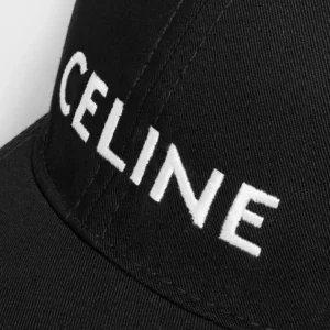 Mũ Celine Baseball Cotton Đen 4 Mũ Celine Baseball Cotton Đen