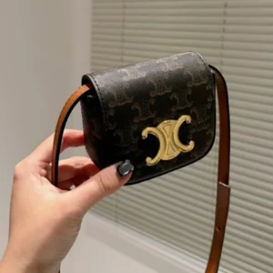 Túi Celine Mini Claude Canvas Tan
