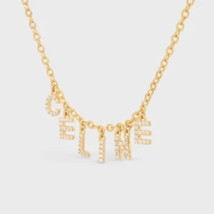 Celine Paris Strass Necklace Gold