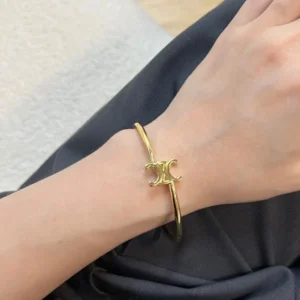 Lắc Tay Celine Triomphe Asymmetric Cuff