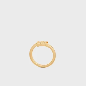 Nhẫn Celine Triomphe Asymmetric Gold