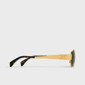 Kính Celine Triomphe Metal 01 Vàng Xanh