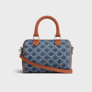 Túi Celine Small Boston Cuir Triomphe Denim