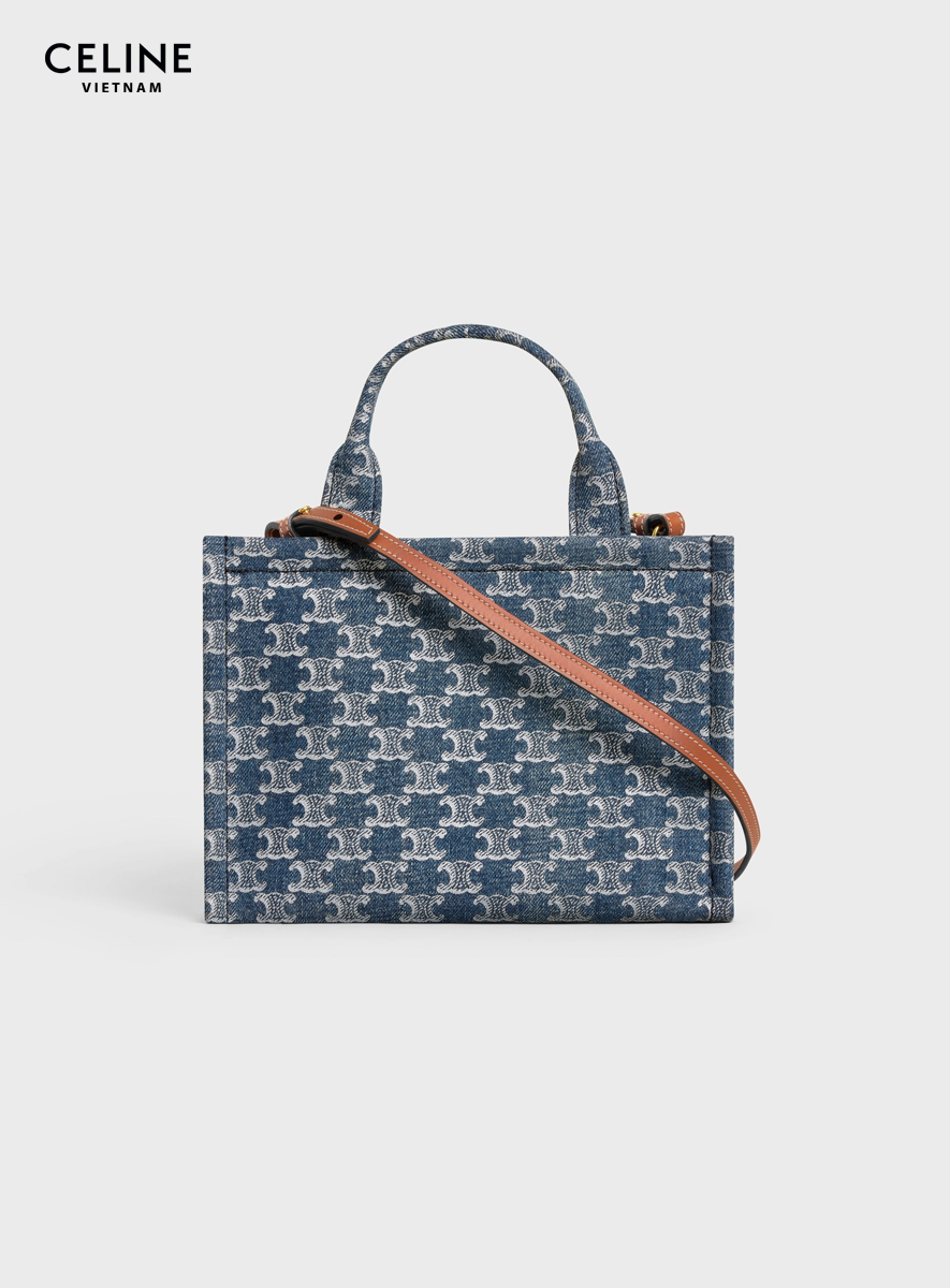 small-cabas-thais-denim-2 Túi Celine Small Cabas Thais Denim