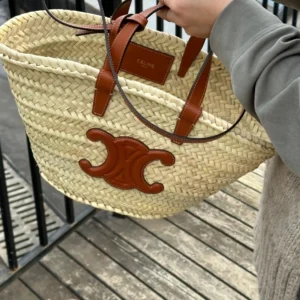 Túi Cói Teen Celine Classic Panier Tan