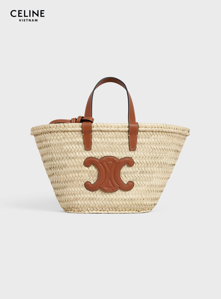 Túi Cói Teen Celine Classic Panier Tan