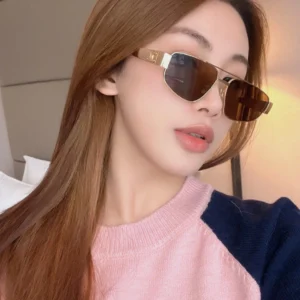 Kính Celine Triomphe Metal 03 Vàng Xanh