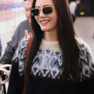 Kính Celine Triomphe Rhinestone 02 Vàng Xanh